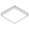 PSM Lighting Monet Sq 640.400.Led Ceiling Lamp