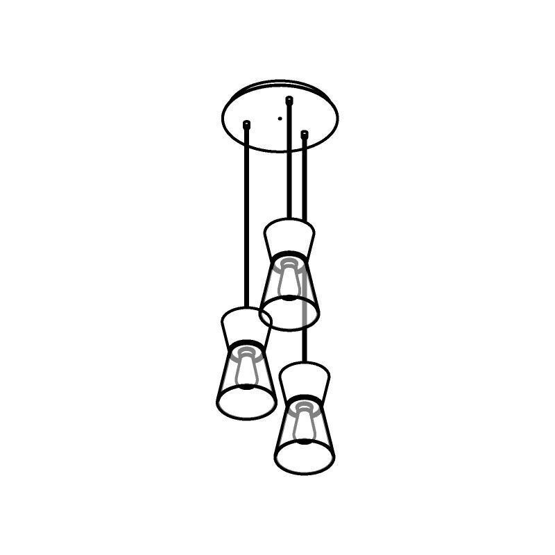 PSM Lighting Shake 5578.E27 Suspension Lamp