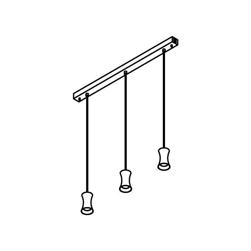 PSM Lighting Clara 3412.3 Suspension Lamp
