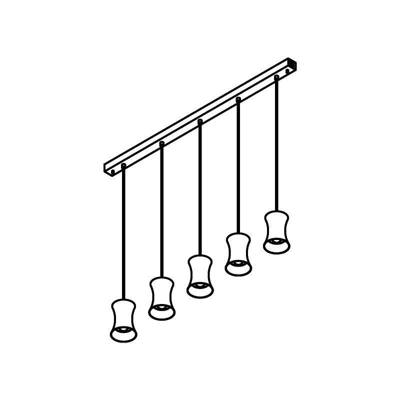 PSM Lighting Clara 3415.5 Suspension Lamp