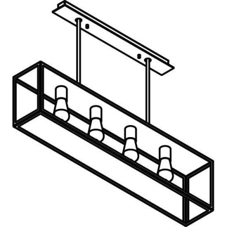 PSM Lighting Tavolo 5103.4.Sc Suspension Lamp