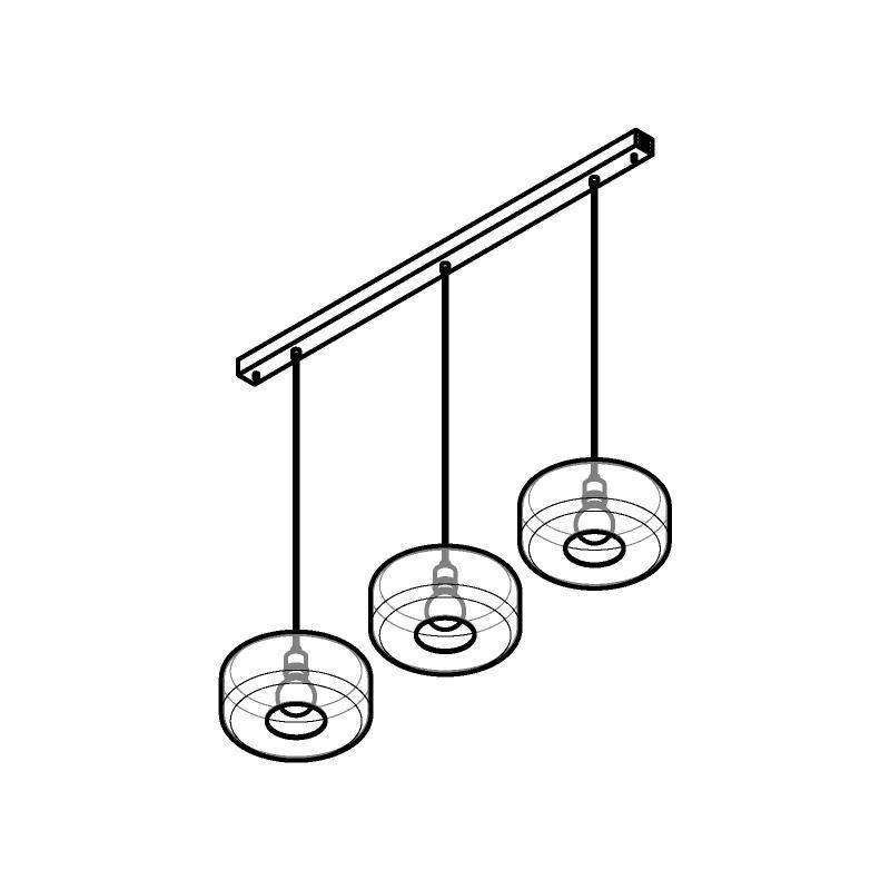PSM Lighting Manon 5131.3Q Suspension Lamp