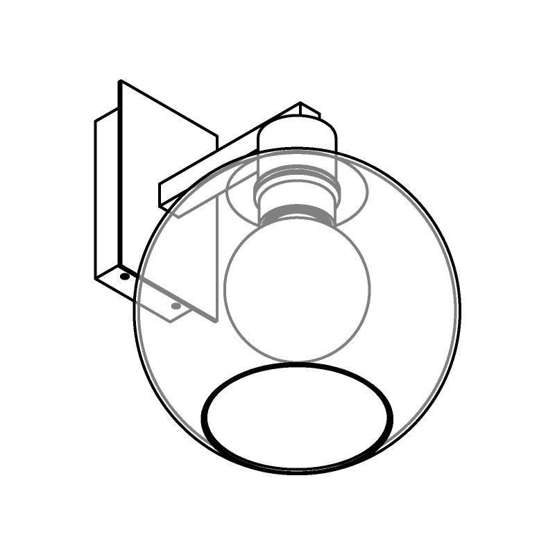 PSM Lighting Moby Sh 5160.SH.A Wall lamp