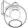 PSM Lighting Moby Sh 5160.SH.A Wall lamp
