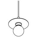 PSM Lighting Angelo 4984.Sh.E27 Suspension Lamp
