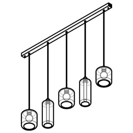 PSM Lighting Manon 5133.3N2P Suspension Lamp