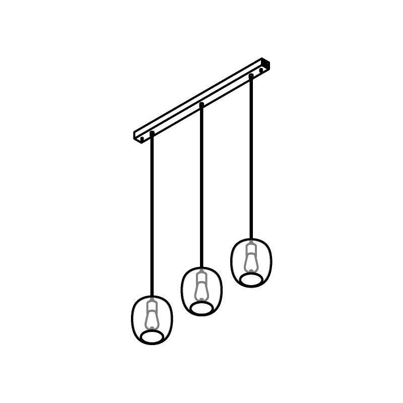 PSM Lighting Moby 5162.3E Suspension Lamp