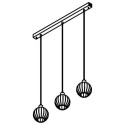 PSM Lighting Noella 4573.U.E27.SH.TR.1M PSM Lighting Noella 4573.U.E27.SH.TR.1M.TX1 Suspension lamp