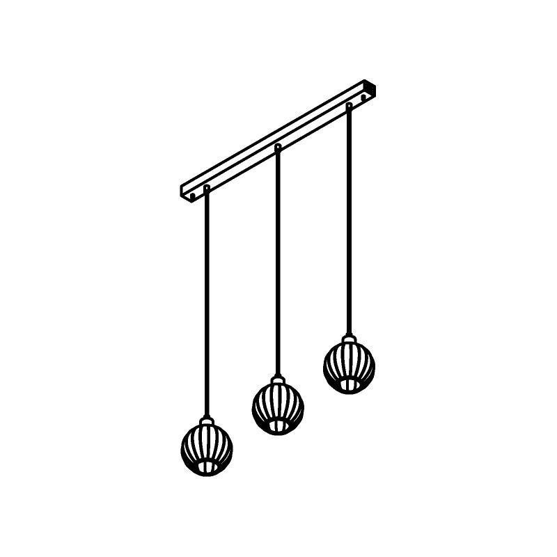 PSM Lighting Noella 4573.U.E27.SH.TR.1M PSM Lighting Noella 4573.U.E27.SH.TR.1M.TX1 Suspension lamp