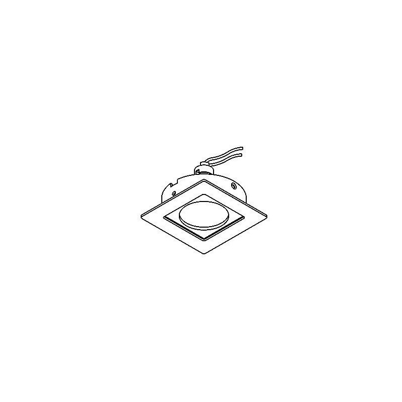 PSM Lighting Square Click System Casroma.Dicro Recessed Spot