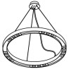 PSM Lighting Hula Hoop 2113 Suspension lamp