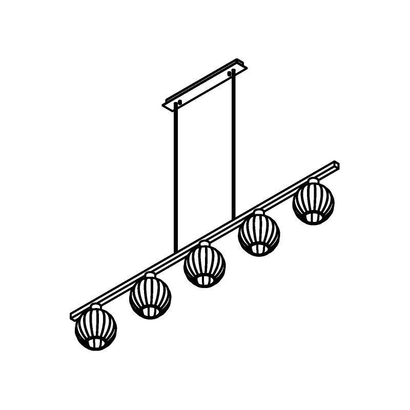 PSM Lighting Noella 4576.U.E27.SH Suspension lamp