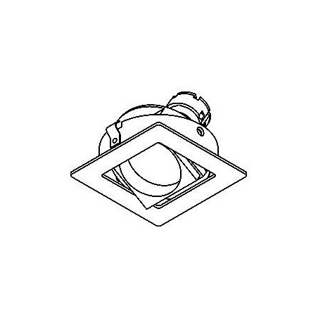 PSM Lighting Square Click System Cassamba.Es50 Recessed Spot