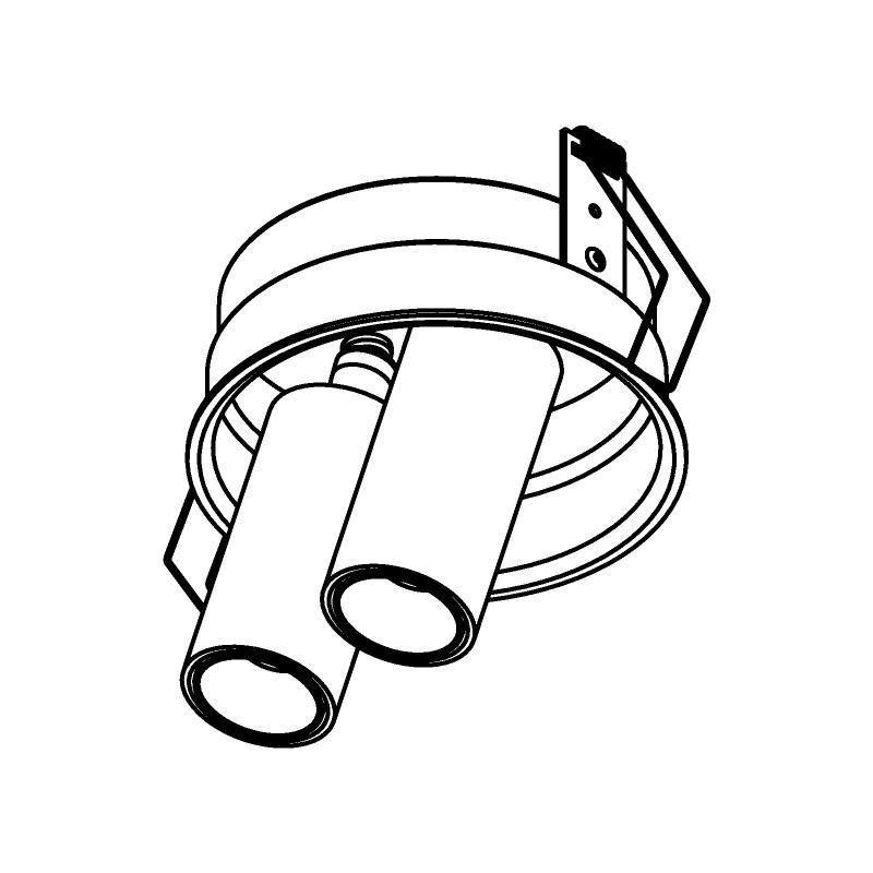 PSM Lighting Pivot 1593.150.S1 Recessed Spot