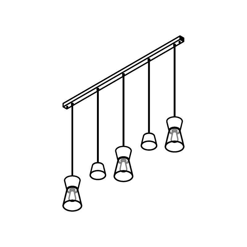 PSM Lighting Shake 5579.E27.116.ST Suspension lamp