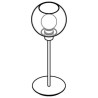 PSM Lighting Moby Sh 1618.Sh.B.300 Table Lamp