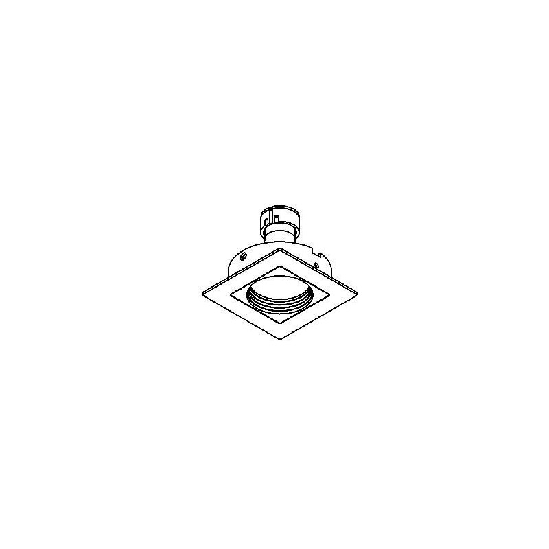 PSM Lighting Square Click System Casconga.Es50 Recessed Spot