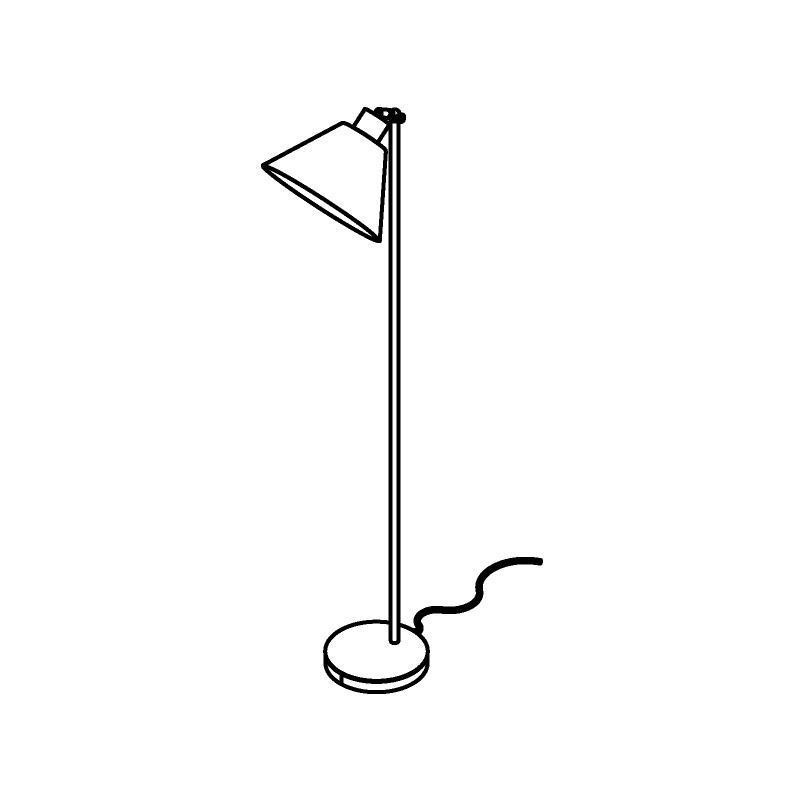 PSM Lighting Iconic 4604.J.E27.SH Floor lamp