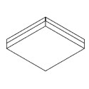 PSM Lighting Monet Sq 640.300.Led Ceiling Lamp