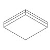 PSM Lighting Monet Sq 640.300.Led Ceiling Lamp