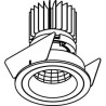 PSM Lighting Ø70 Luxor Xtm.1300.10028.S2 Recessed Spot
