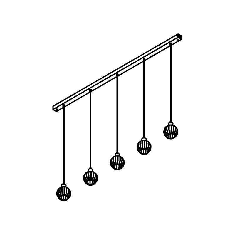 PSM Lighting Noella 4584.V.E27.SH.TR.1M PSM Lighting Noella 4584.V.E27.SH.TR.1M.TX1 Suspension lamp
