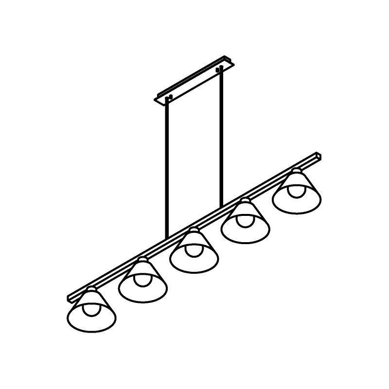 PSM Lighting Iconic 4607.J.E27.SH Suspension lamp