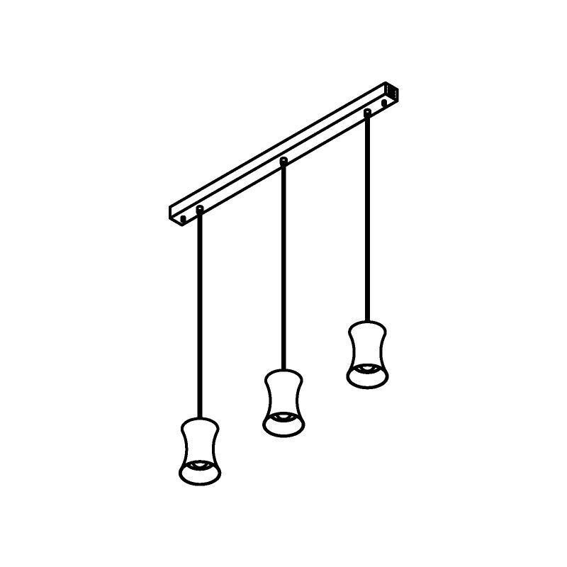 PSM Lighting Clara 3414.3 Suspension Lamp