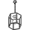PSM Lighting Polo W747.Ch Suspension Lamp