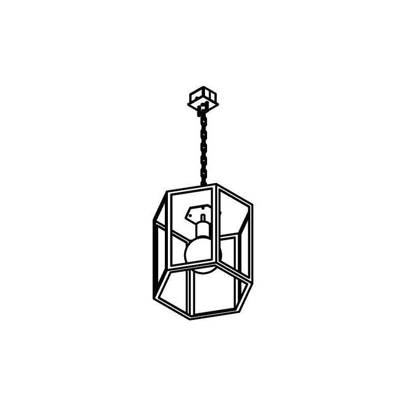 PSM Lighting Polo W747.Ch Suspension Lamp