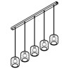 PSM Lighting Manon 5130.5N Suspension Lamp
