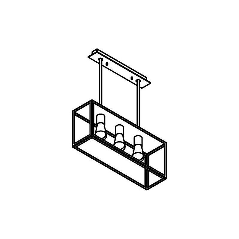 PSM Lighting Tavolo 5103.3X.Sc Suspension Lamp