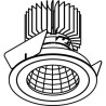 PSM Lighting Ø100 Luxor Xtm.1300.10019.S2 Recessed Spot