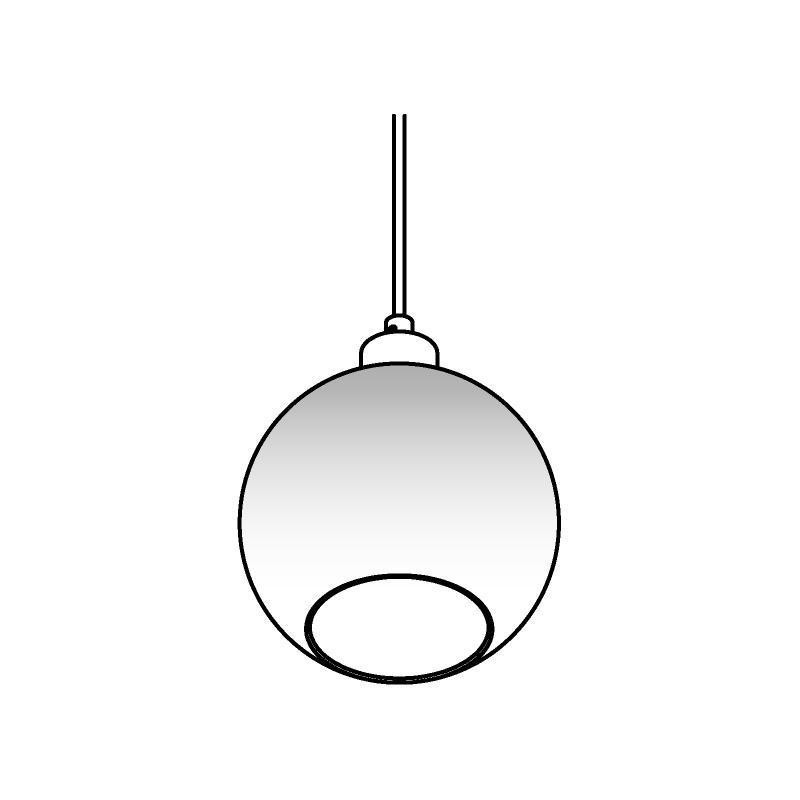 PSM Lighting Moby Sh 4951.B.E27.Sh Suspension Lamp