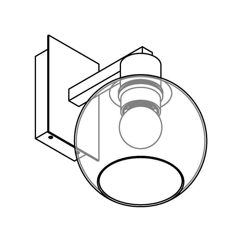 PSM Lighting Moby Sh 5161.SH.A Wall lamp