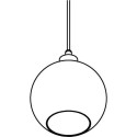 PSM Lighting Moby Sh 5069.B.E27.Sh Suspension Lamp