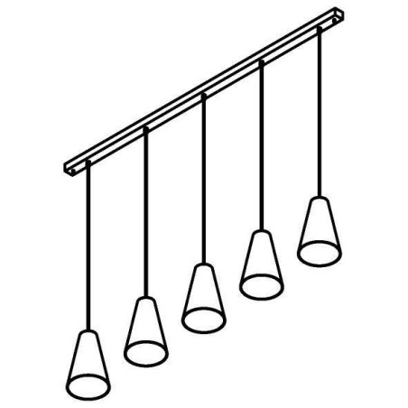 PSM Lighting Iconic 4615.G.E27.BZ.53 PSM Lighting Iconic 4615.G.E27.BZ.53.TXJ Suspension lamp
