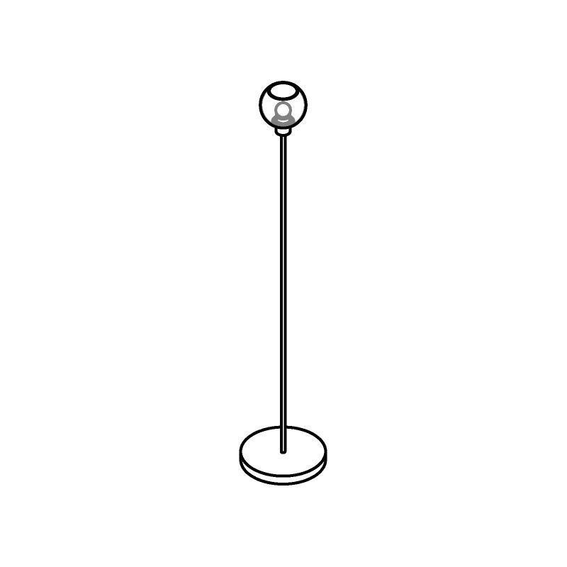 PSM Lighting Moby Sh 1539.SH.A Floor lamp