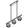 PSM Lighting Noella 4575.U.E27.SH Suspension lamp