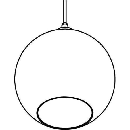 PSM Lighting Moby Sh 4969.C.E27.Sh Suspension Lamp