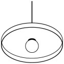 PSM Lighting Skivve 4959.E27.1M PSM Lighting Skivve 4959.E27.1M.TX1 Suspension lamp