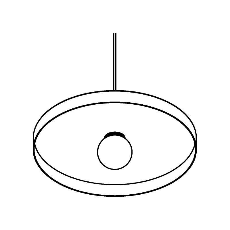 PSM Lighting Skivve 4959.E27.1M PSM Lighting Skivve 4959.E27.1M.TX1 Suspension lamp