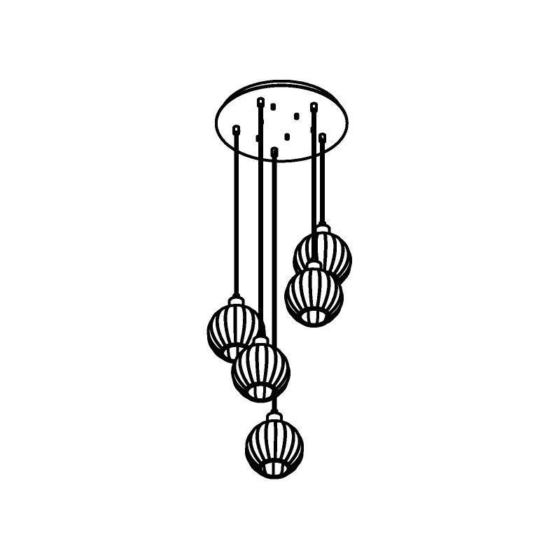 PSM Lighting Noella 4578.U.E27.SH.TR.1M PSM Lighting Noella 4578.U.E27.SH.TR.1M.TX1 Suspension lamp