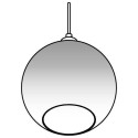 PSM Lighting Moby Sh 4953.C.E27.SH.SGD Suspension lamp