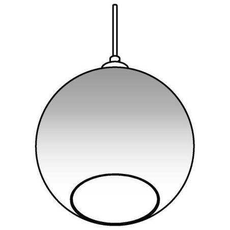 PSM Lighting Moby Sh 4953.C.E27.SH.SGD Suspension lamp