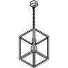 PSM Lighting Polo W746.Ch Suspension Lamp