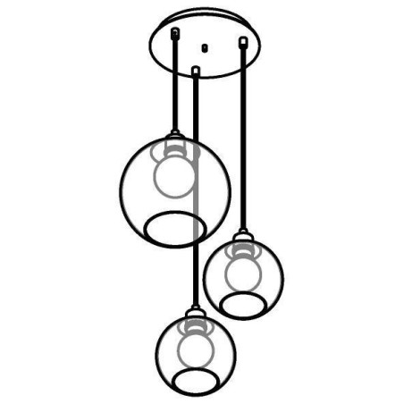 PSM Lighting Moby Sh 5153.Sh.3 Suspension Lamp