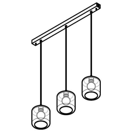 PSM Lighting Manon 5130.3N Suspension Lamp
