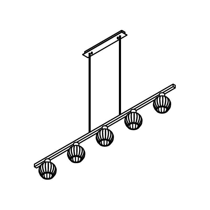 PSM Lighting Noella 4586.V.E27.SH Suspension lamp