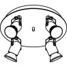 PSM Lighting Victor 3225 Ceiling Lamp